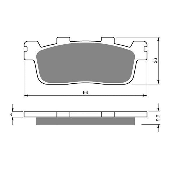 GOLDfren Brake Pads Sintered Sports GF355 - S3 ( P441 )