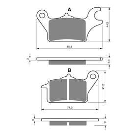 GOLDfren Brake Pads Sintered Sports GF357 - S3 ( P482 )