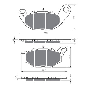 GOLDfren Brake Pads GF369 - GP5 - Indent