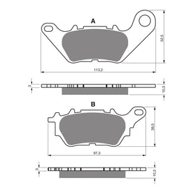 GOLDfren Brake Pads Sintered Sports GF370 - S3 ( P488 )