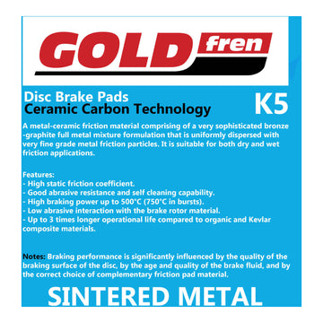 GOLDfren Brake Pads Off-Road Racing GF376 - K5 ( PR508 )