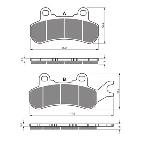 GOLDfren Brake Pads Off-Road Racing GF378 - K5 ( PR507 )