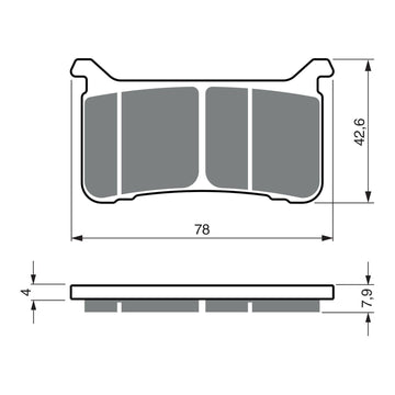 GOLDfren Brake Pads GF386 - S33