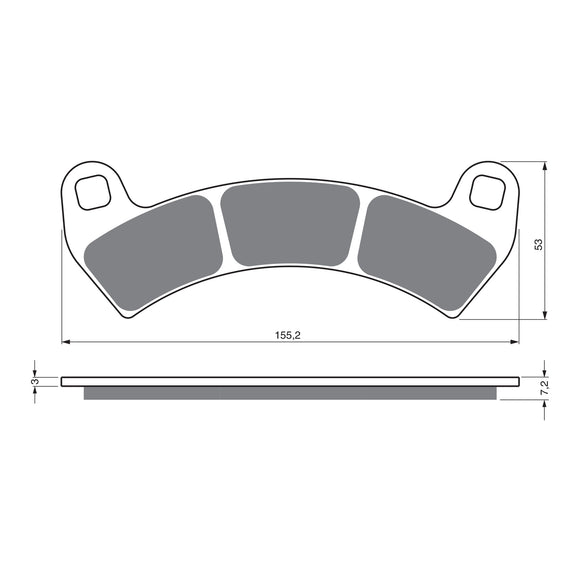 GOLDfren Brake Pads Off-Road Racing GF391 - K5