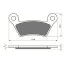 GOLDfren Brake Pads Sintered Sports GF407 - S3