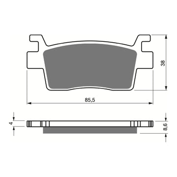 GOLDfren Brake Pads Off-Road Racing GF411 - K5