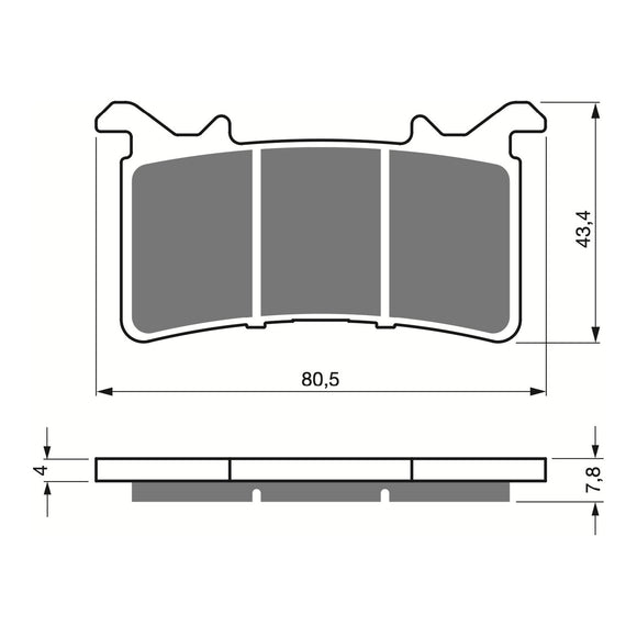 GOLDfren Brake Pads Sintered Sports GF415 - S3