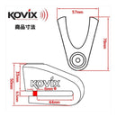 Kovix KV1Z Disc Lock Orange 6mm Pin with Reminder Cable