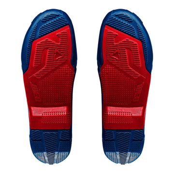 Leatt 4.5/5.5 Boot Outer Sole - Blue / Red [Pair]