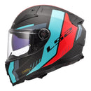 LS2 FF811 Vector II Carbon Grid Helmet - Cyan