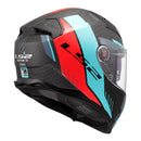 LS2 FF811 Vector II Carbon Grid Helmet - Cyan