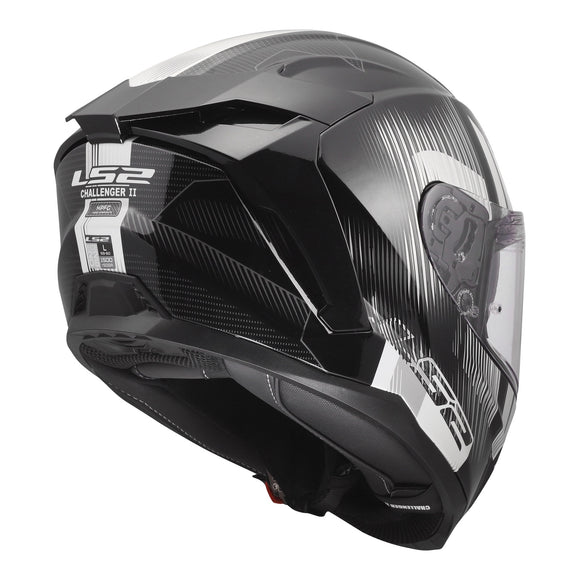 LS2 FF817 Challenger II Nitro Helmet - Black / Grey