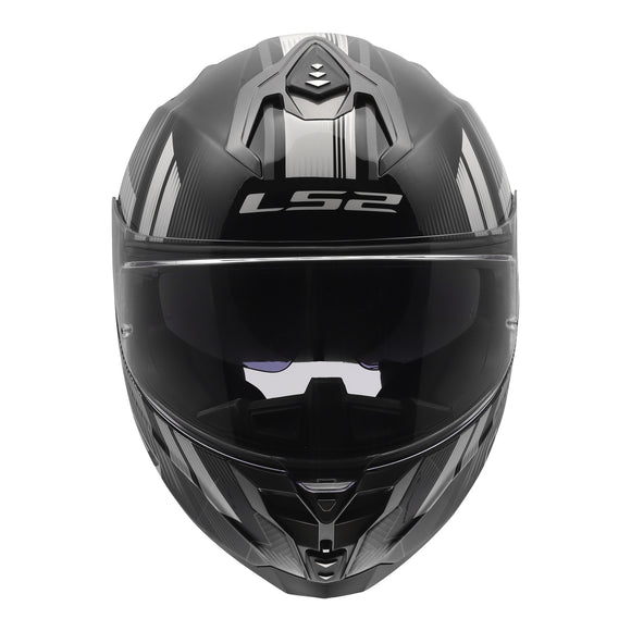 LS2 FF817 Challenger II Nitro Helmet - Black / Grey