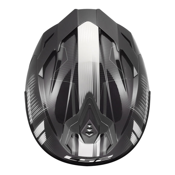LS2 FF817 Challenger II Nitro Helmet - Black / Grey