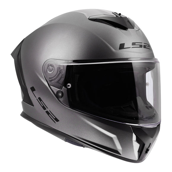 LS2 FF820 Rapid III Solid Helmet - Matte Titanium