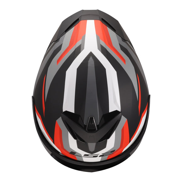LS2 FF820 Rapid III Hyper Helmet - Black / Red