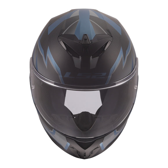 LS2 FF820 Rapid III Xtrem Helmet - Black / Blue Petrol