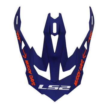 LS2 MX700 Cargo Helmet Peak - Blue Fluo Orange