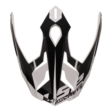 LS2 MX701 Alter Helmet Peak - Matte Black White