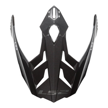 LS2 MX701 Frontier Helmet Peak - Gloss Titanium / Red
