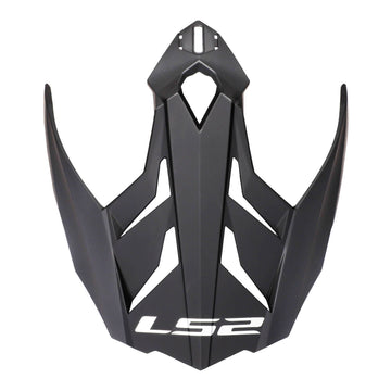 LS2 MX701 Helmet Peak - Matte Black