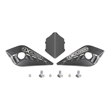 MX701 Carbon Cover Side Screw Peak Matt Black