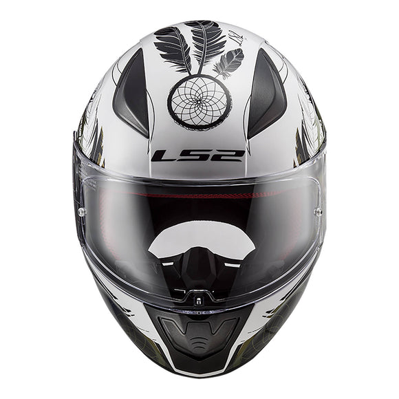 LS2 FF353 Rapid II Boho Helmet - White / Black / Purple 06