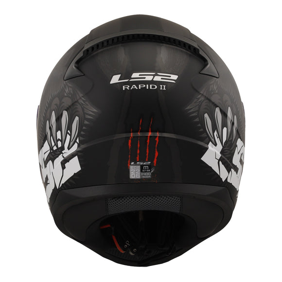 LS2 FF353 Rapid II Claw Helmets - Black 06