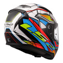 LS2 FF353 Rapid II XDron Helmet - White / Hi-Vis Orange / Blue