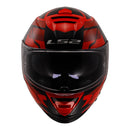 LS2 FF800 Storm II Tracker Helmet - Black / Red 06