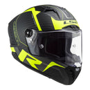 LS2 FF805C Thunder Carbon Helmet -  Matte Carbon / Hi-Vis Yellow