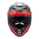LS2 FF807 Dragon Carbon Enthum Helmet - Black / Red 06