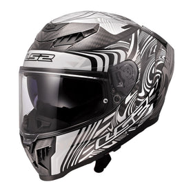 LS2 FF807 Dragon Enthum Helmet - Black / Silver 06