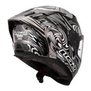 LS2 FF807 Dragon Carbon Enthum Helmet - Black / Silver 06