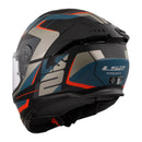 LS2 FF808 Stream II Road Helmet - Matte Black / Blue 06
