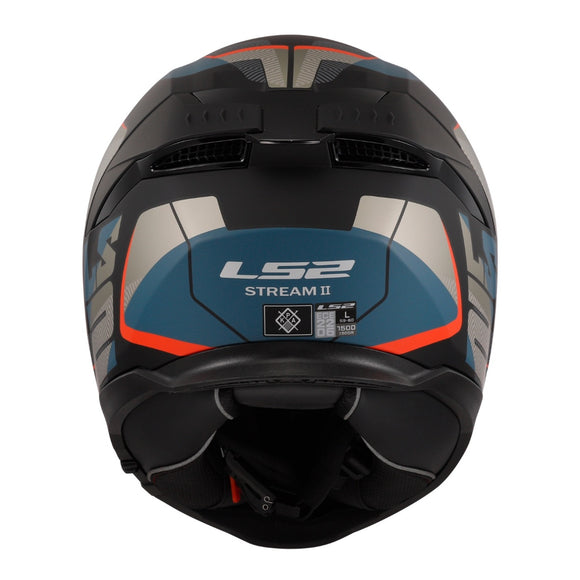LS2 FF808 Stream II Road Helmet - Matte Black / Blue 06