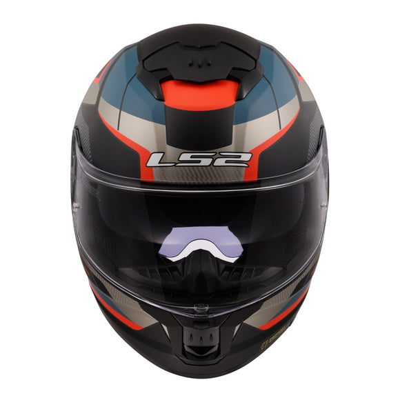 LS2 FF808 Stream II Road Helmet - Matte Black / Blue 06