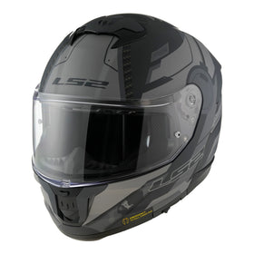 LS2 FF808 Stream II Shadow Helmet - Matte Titanium / Grey 06