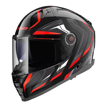 LS2 FF811 Vector II Alizer - Black / Metal Red 06