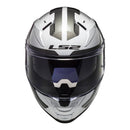 LS2 FF811 Vector II Metric Helmet - White / Titanium / Silver