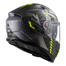 LS2 FF811 Vector II Techbot Helmet - Matte Titanium / Hi-Vis Yellow