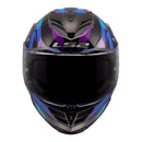 LS2 FF818 Storm III Kaos Helmet - Black / Purple / Blue