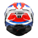 LS2 FF818 Storm III Komai Helmet - Whites / Blue / Red