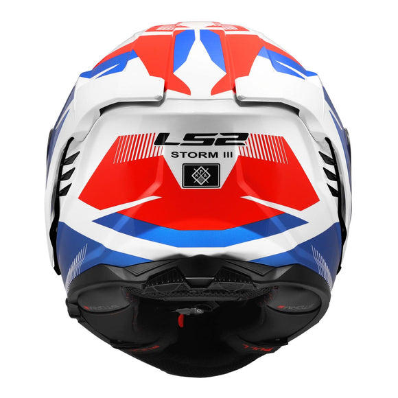 LS2 FF818 Storm III Komai Helmet - Whites / Blue / Red