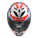LS2 FF818 Storm III Komai Helmet - Whites / Blue / Red