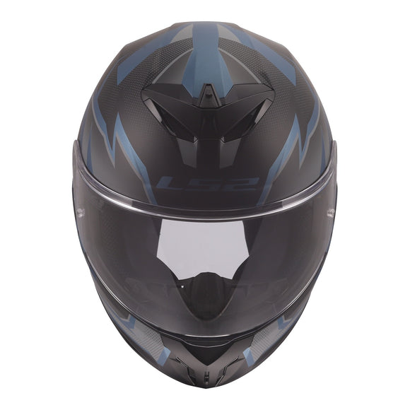 LS2 FF820 Rapid III Xtrem Helmet - Black / Blue Petrol