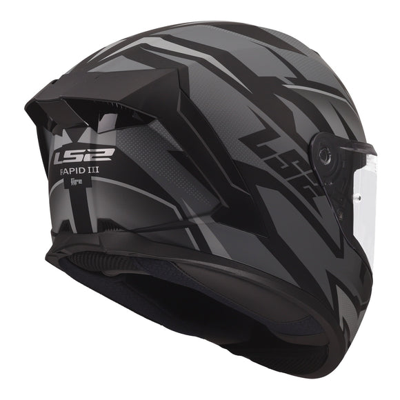 LS2 FF820 Rapid III Xtrem Helmet - Black / Grey