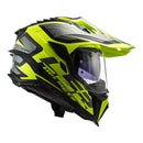 LS2 MX701 Explorer Alter Helmet - Matte Black / Hi-Vis Yellow 06