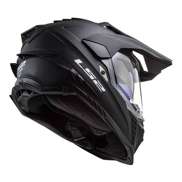 LS2 MX701 Explorer Solid  Helmet HPFC 06 - Matte Black
