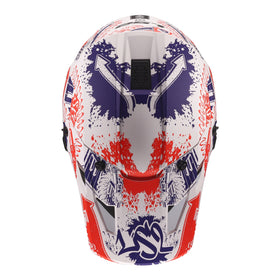 LS2 MX706J COZ Fantasy Junior Helmet - Matte White / Red / Blue